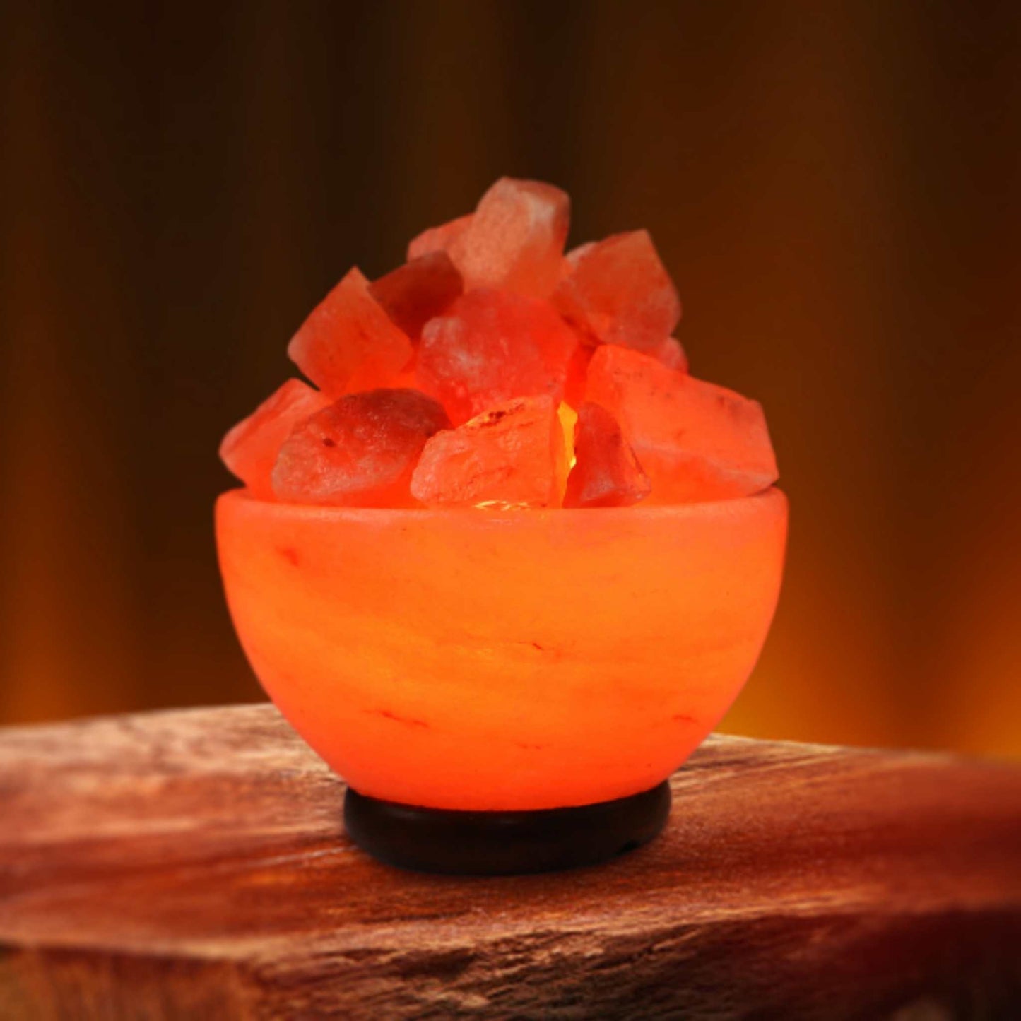 Spantik Himalayan Fire Bowl Salt Lamp with Salt Chunks