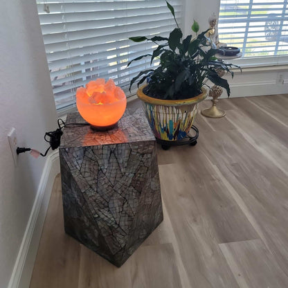 Spantik Himalayan Fire Bowl Salt Lamp with Salt Chunks
