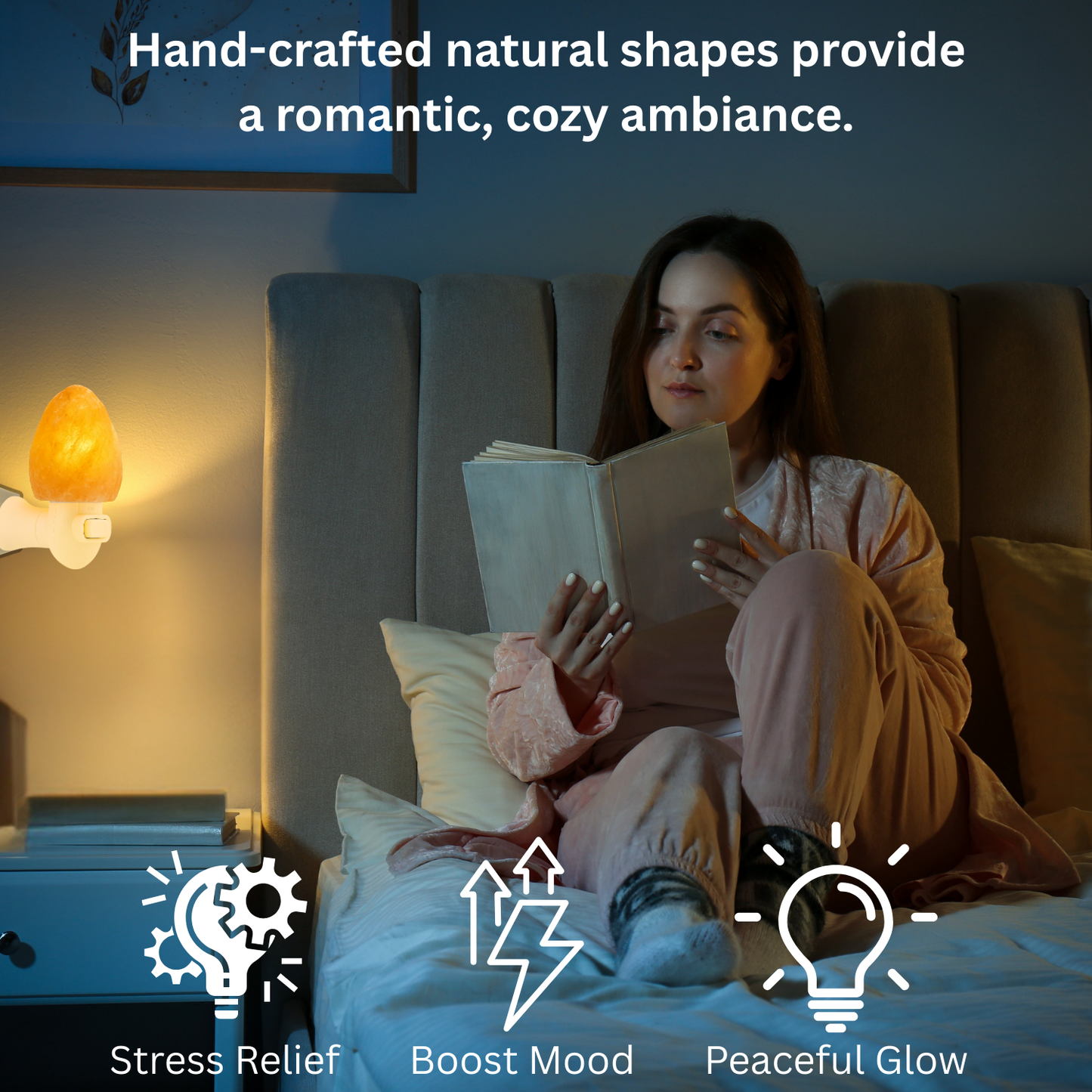 Spantik Pink Himalayan Salt Lamp – Hand Carved Night Light