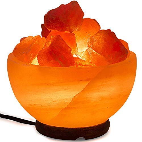 Spantik Himalayan Fire Bowl Salt Lamp with Salt Chunks