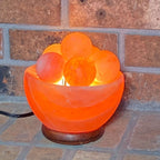 Spantik Himalayan Fire Bowl Salt Lamp with Massage Balls