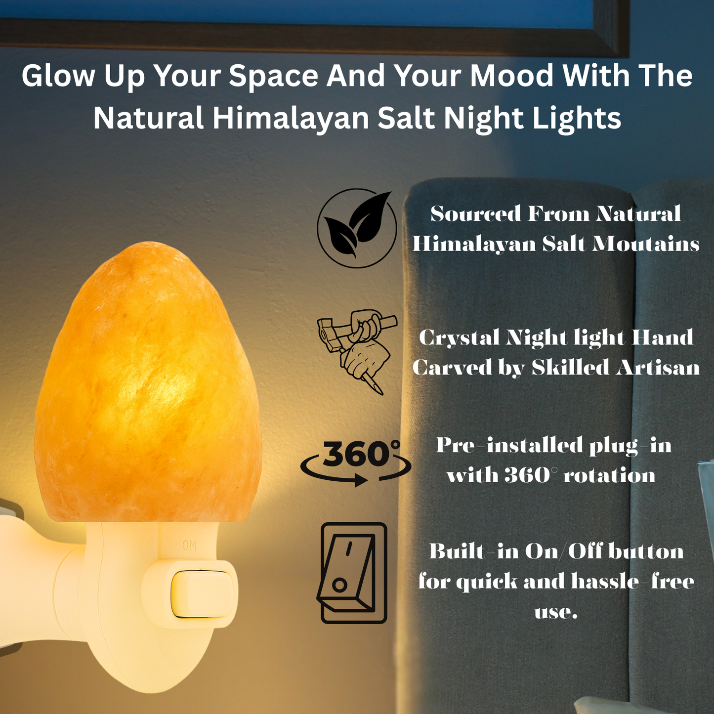 Spantik Pink Himalayan Salt Lamp – Hand Carved Night Light