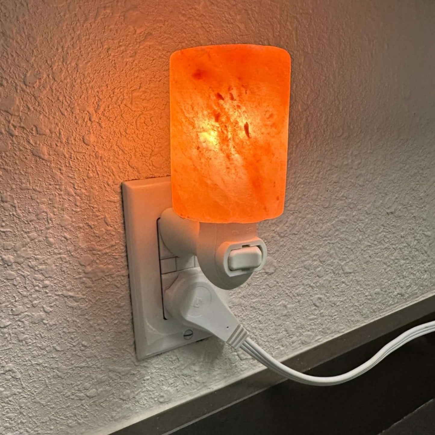 Spantik Himalayan Rock Salt Night Light Cylinder Shape 2 Pack