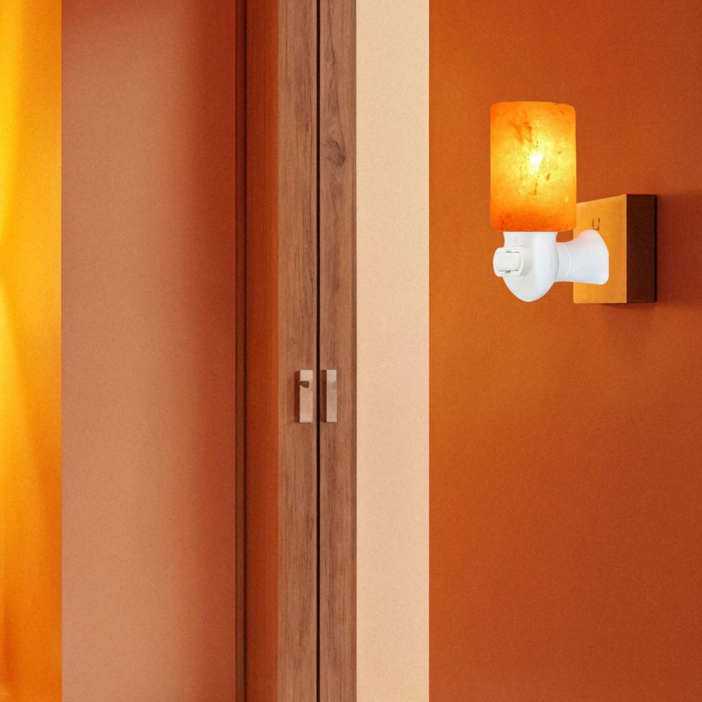 Spantik Himalayan Rock Salt Night Light Cylinder Shape 2 Pack