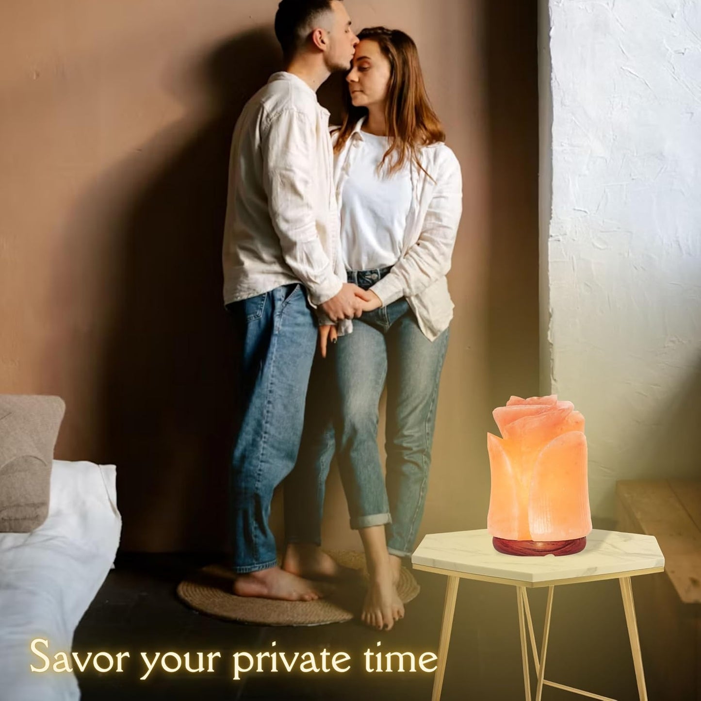 Spantik Himalayan Salt Lamp in Beautiful Tulip Shape – Hand Carved