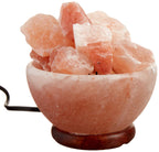 Spantik Himalayan Fire Bowl Salt Lamp with Salt Chunks