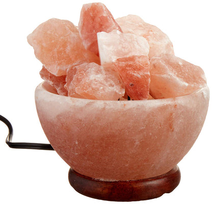 Spantik Himalayan Fire Bowl Salt Lamp with Salt Chunks