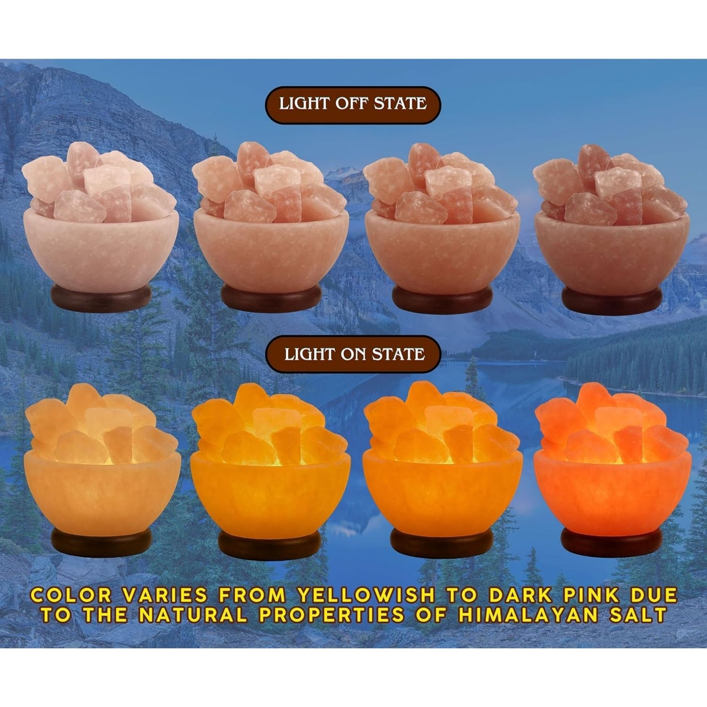 Spantik Himalayan Fire Bowl Salt Lamp with Salt Chunks