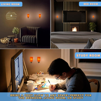 Spantik Himalayan Rock Salt Night Light Cylinder Shape 2 Pack