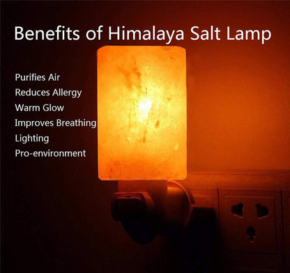 Spantik Himalayan Rock Salt Night Light Cylinder Shape 2 Pack
