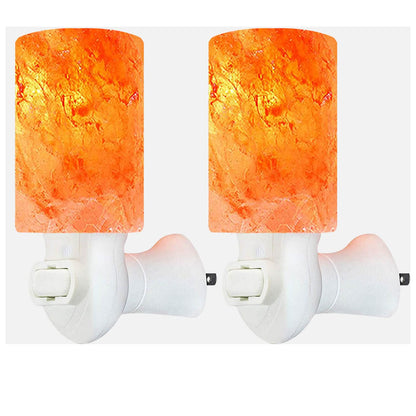 Spantik Himalayan Rock Salt Night Light Cylinder Shape 2 Pack