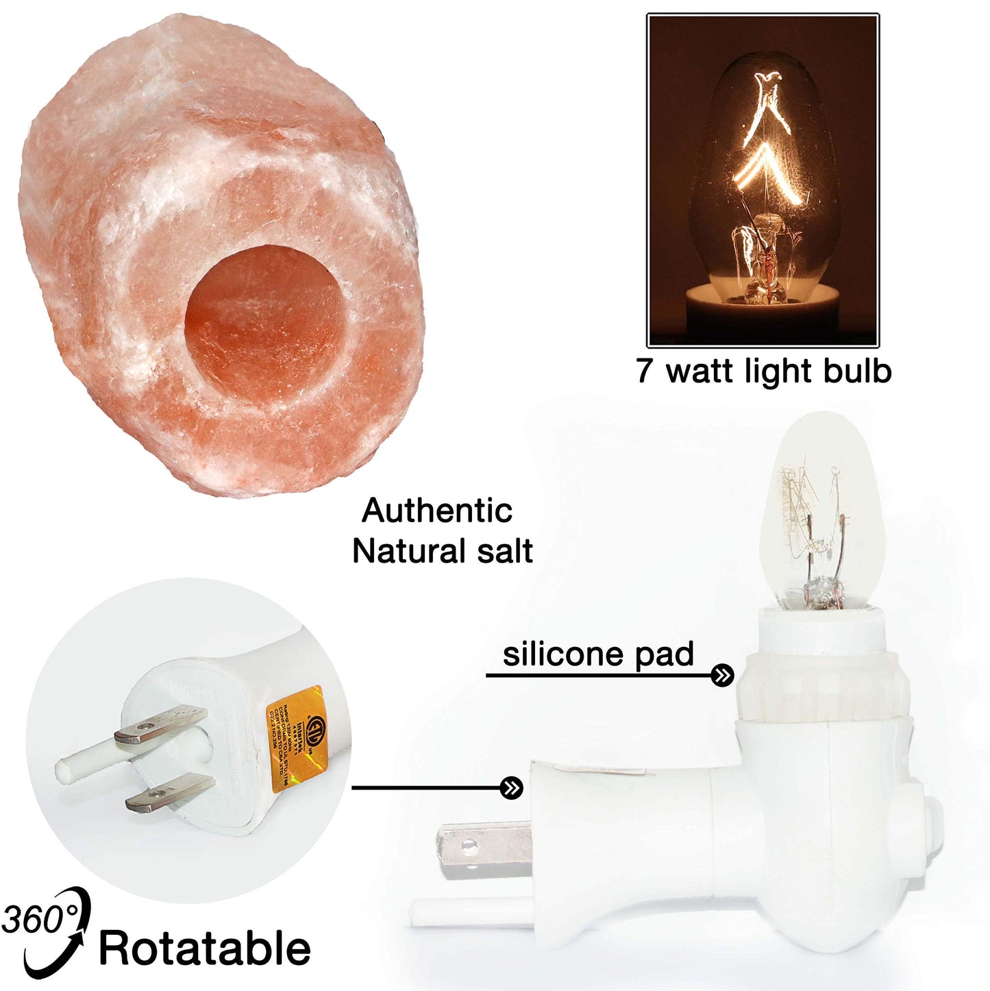 Spantik Pink Himalayan Salt Lamp – Hand Carved Night Light