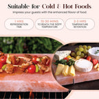 Spantik Himalayan Cooking Salt Block Set with Steel Tray 12x8x1.5