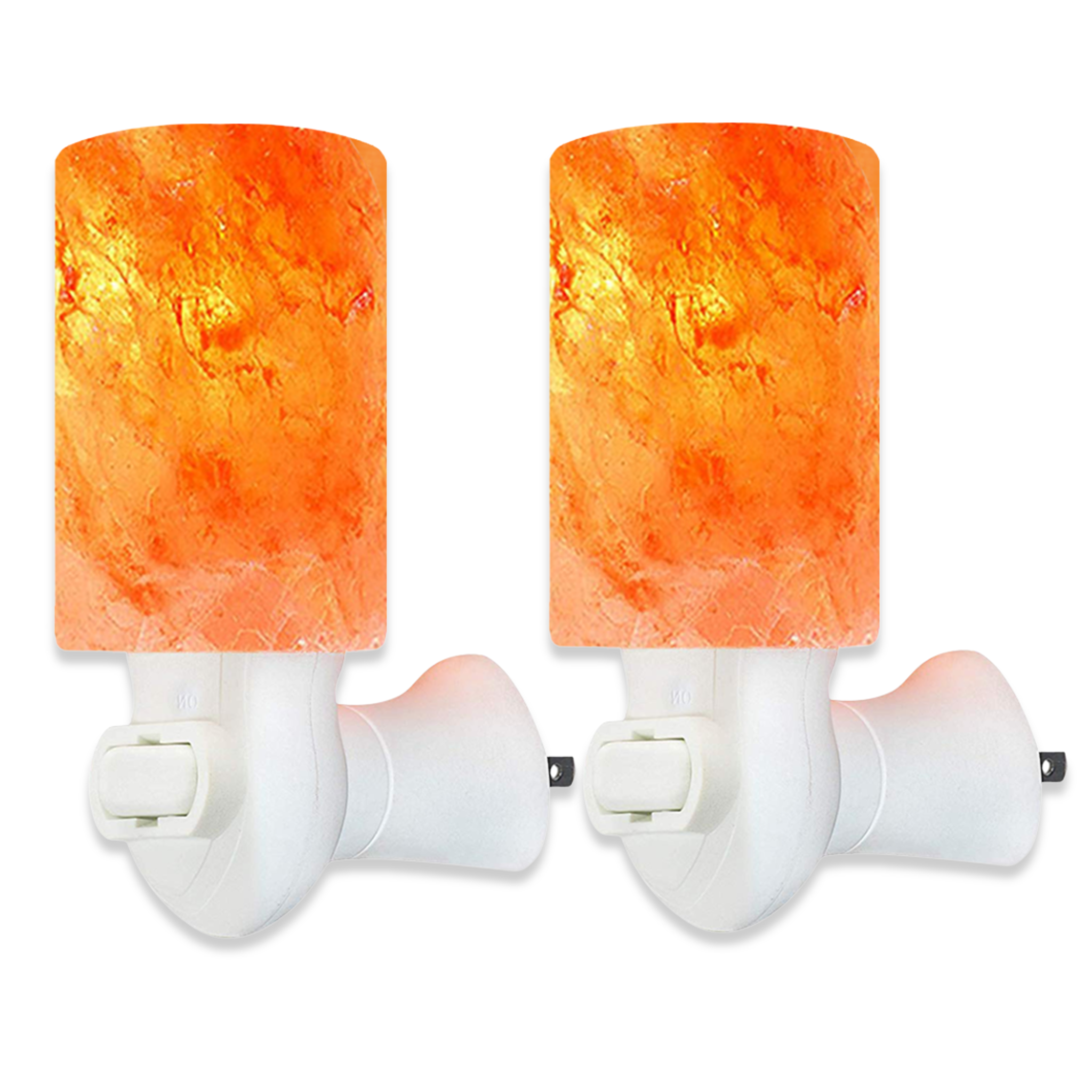 Spantik Himalayan Rock Salt Night Light Cylinder Shape 2 Pack