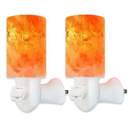 Spantik Himalayan Rock Salt Night Light Cylinder Shape 2 Pack