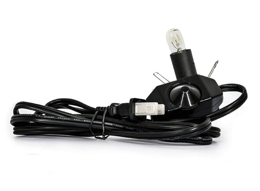 Spantik Salt Lamp Replacement Cord with Dimmer & Bulb – 6ft UL Listed E12 Socket