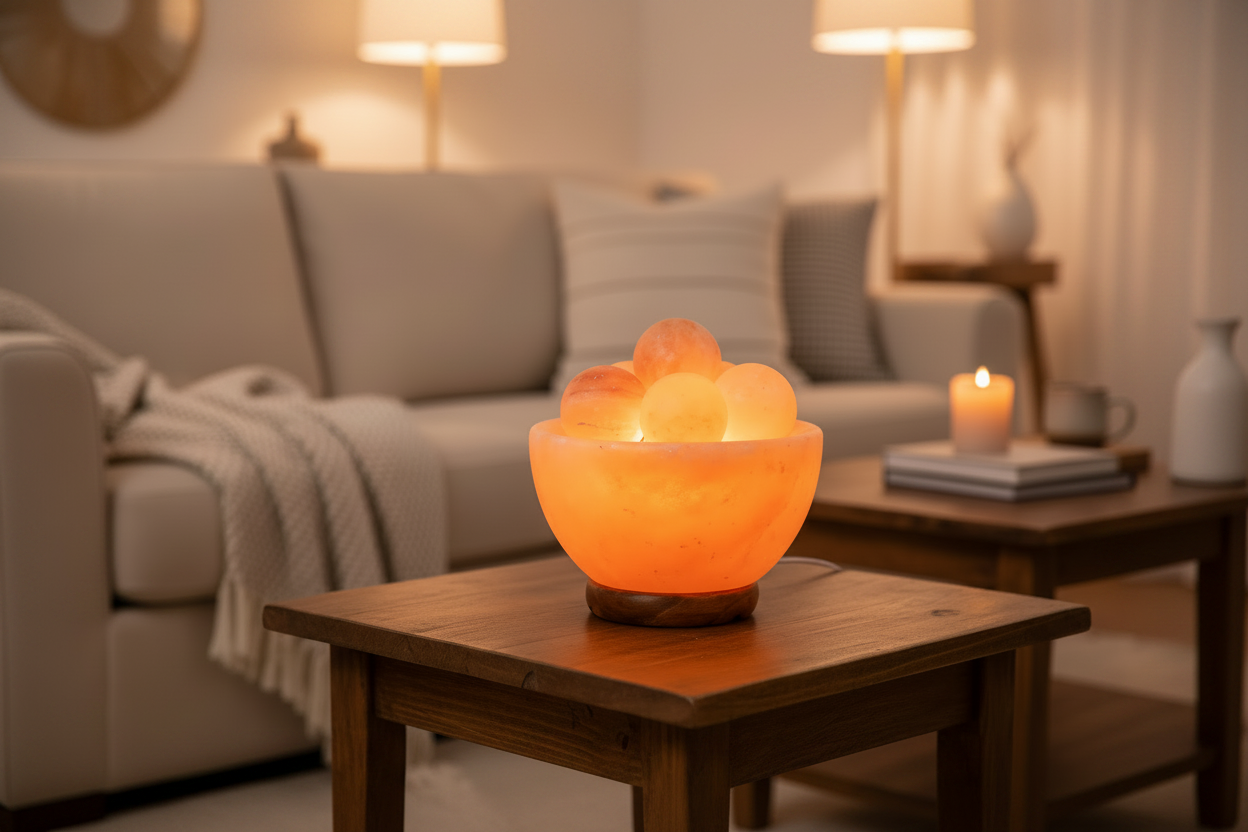 Fire Bowl Lamp Wide